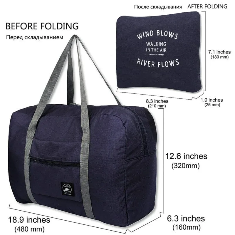 3-Pack: Compact & Stylish Foldable Travel Storage Bag