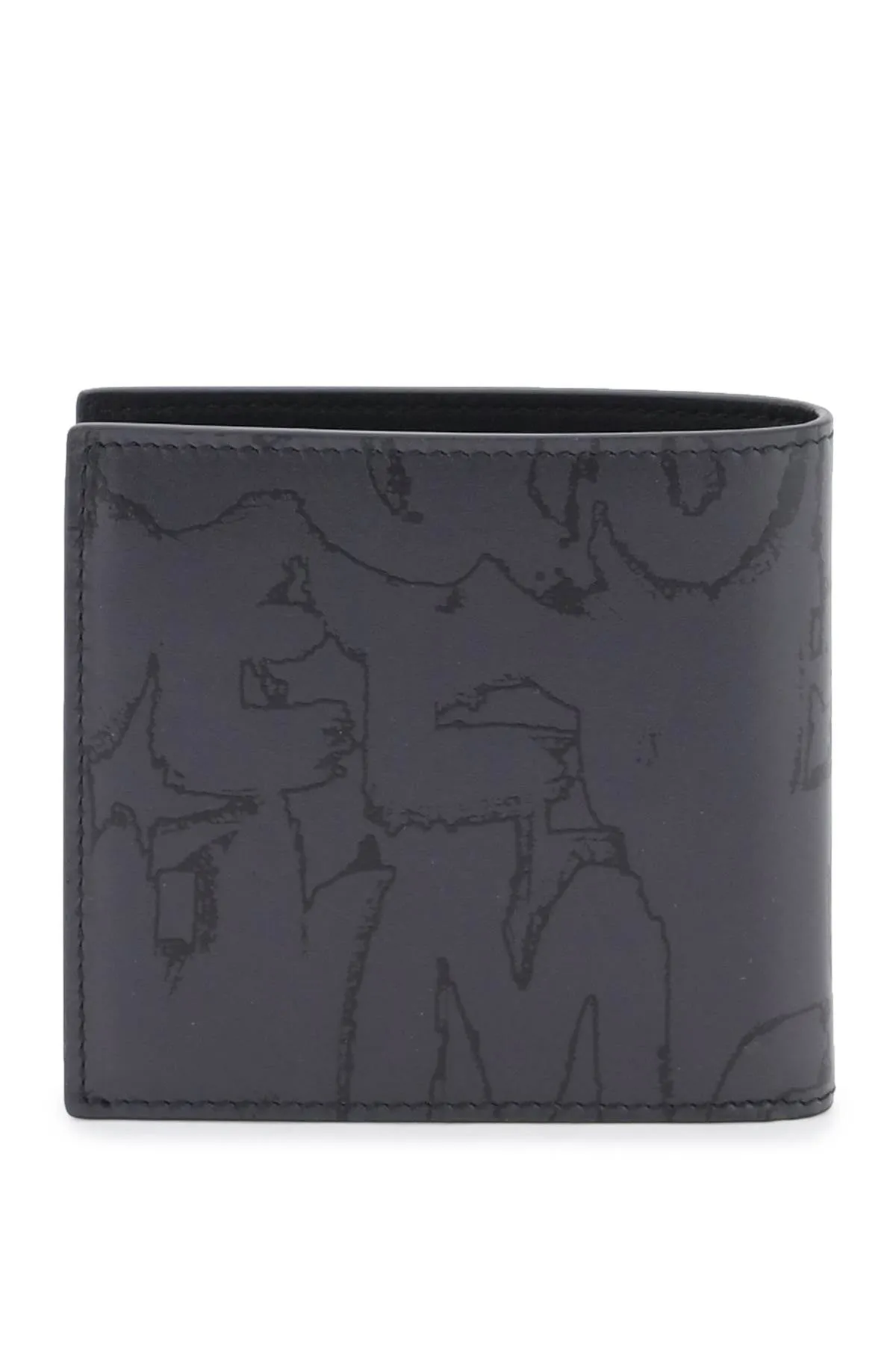 Alexander mcqueen graffiti bi-fold wallet