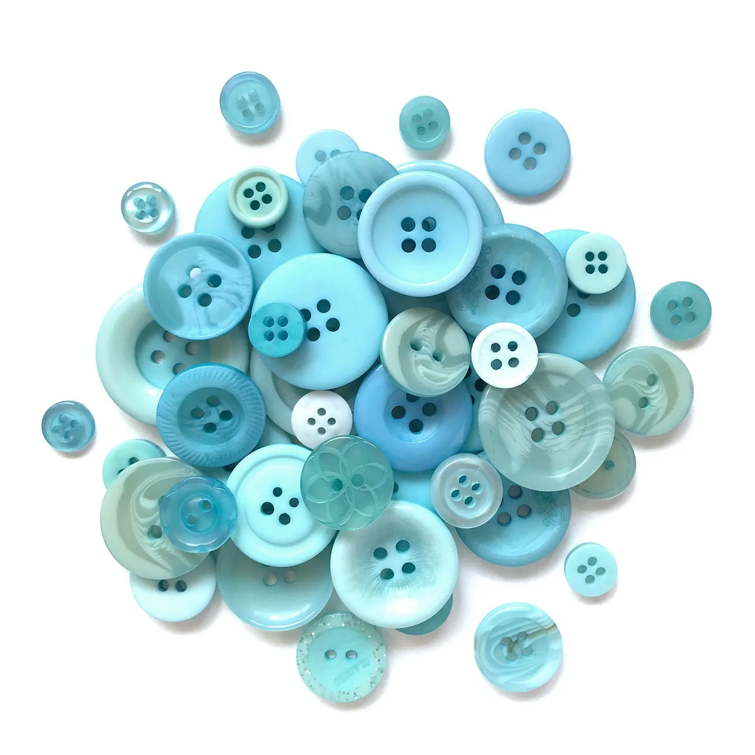 Aruba Blue Buttons