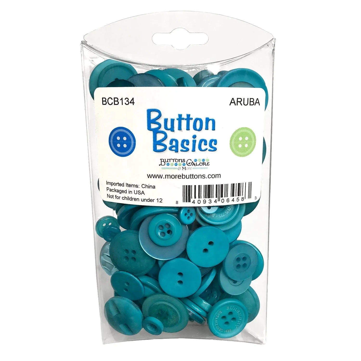 Aruba Blue Buttons