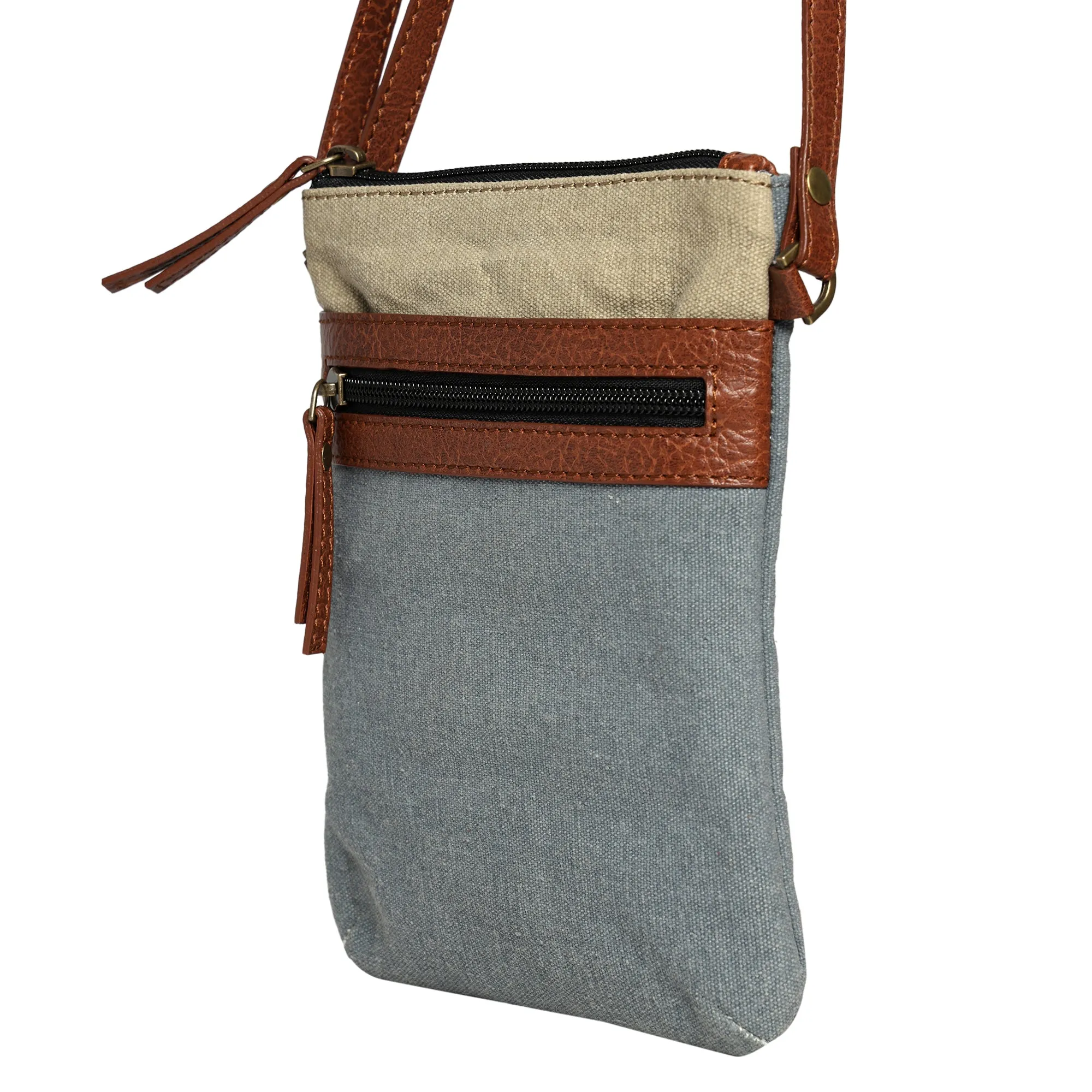 Ava Dusty Blue Small Crossbody