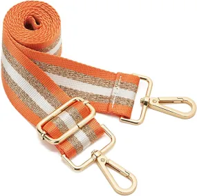 Bag Strap | Orange & Gold Stripe