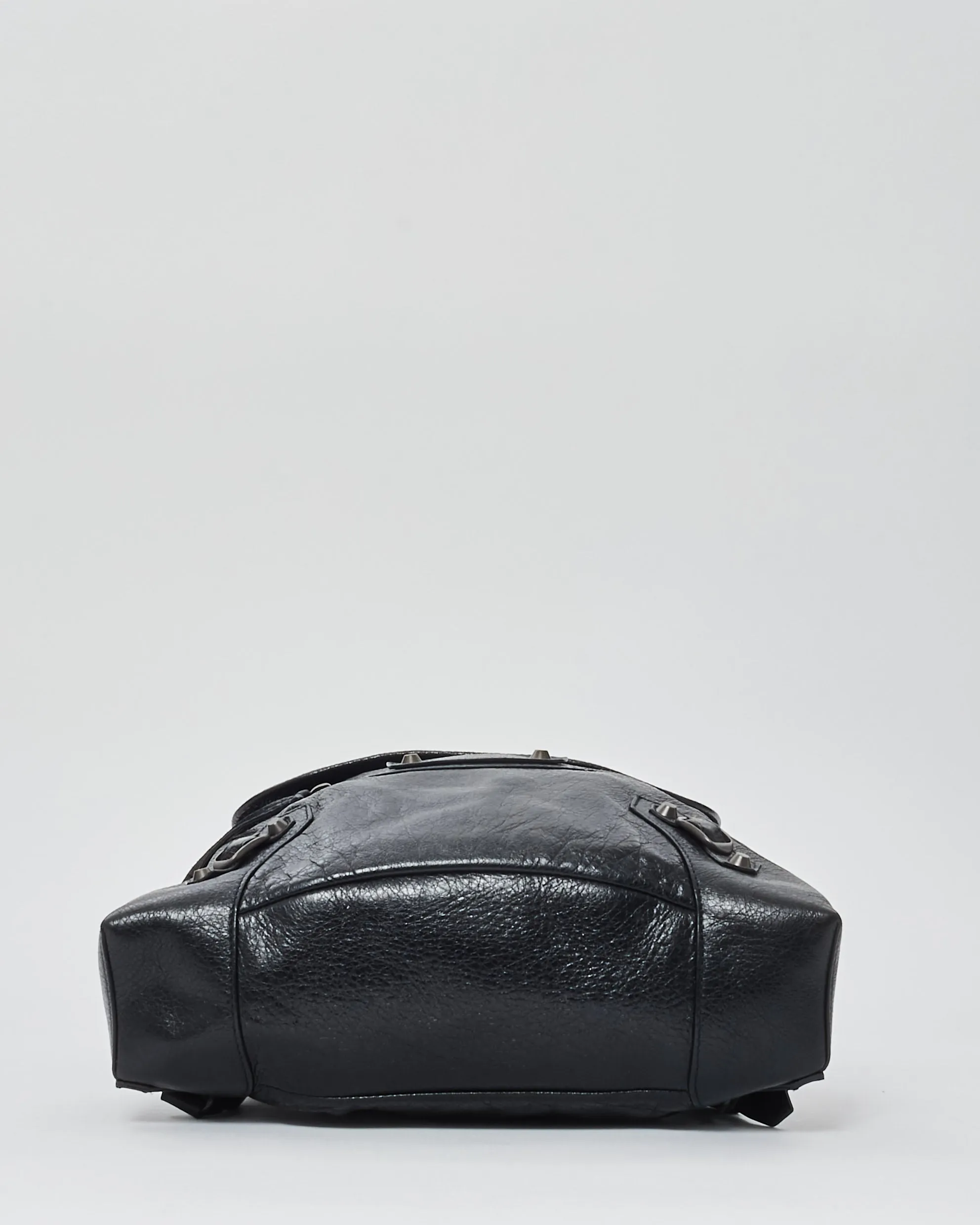 Balenciaga Black Leather Classic Traveller City Backpack