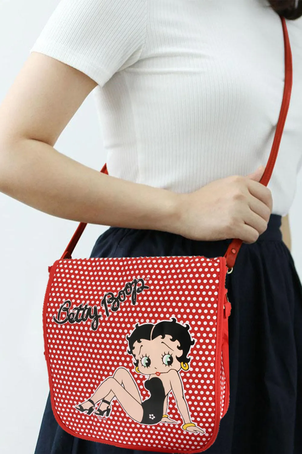 Betty Boop Polka Dot Messenger Bag