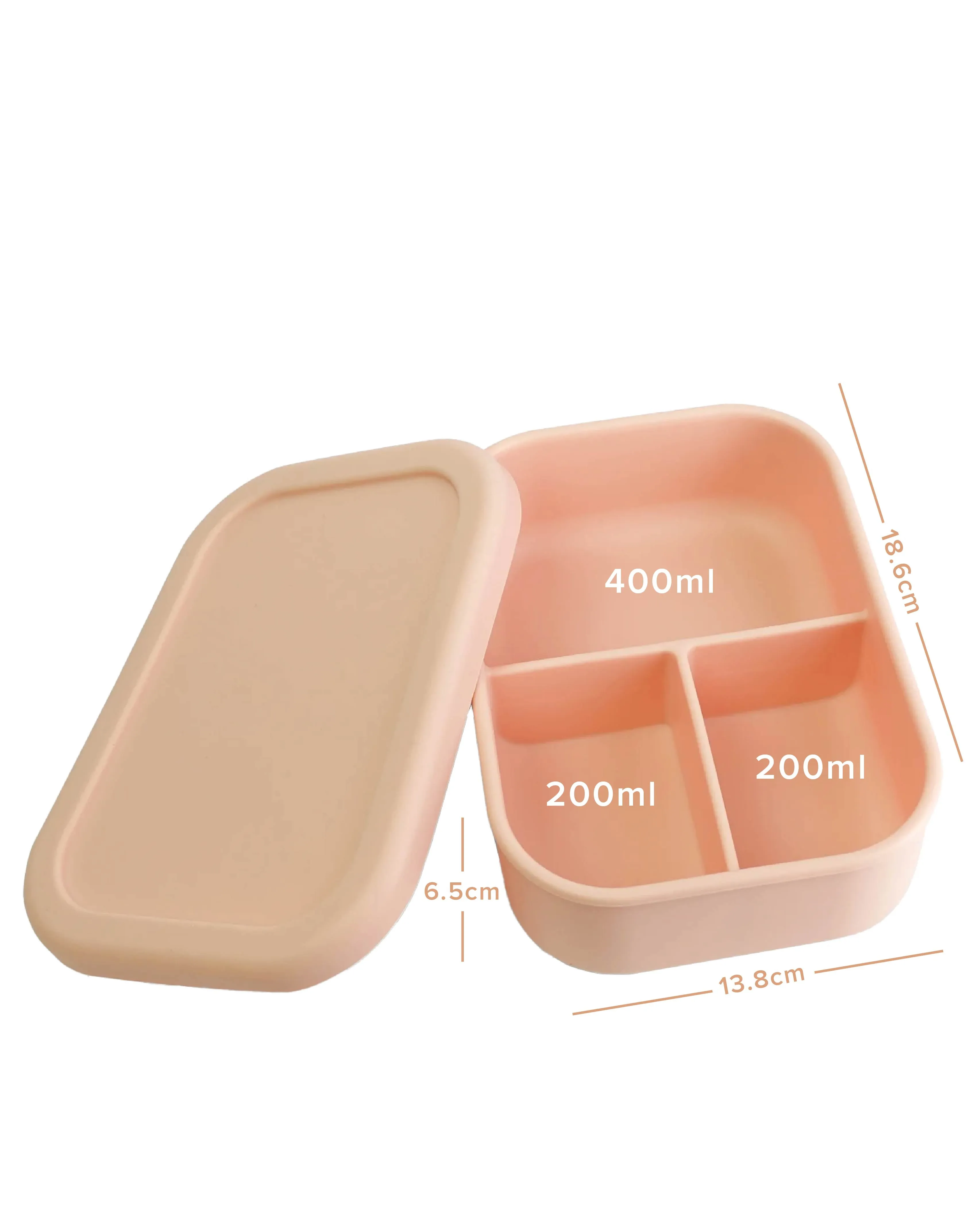 Blush Silicone Bento Lunch Box