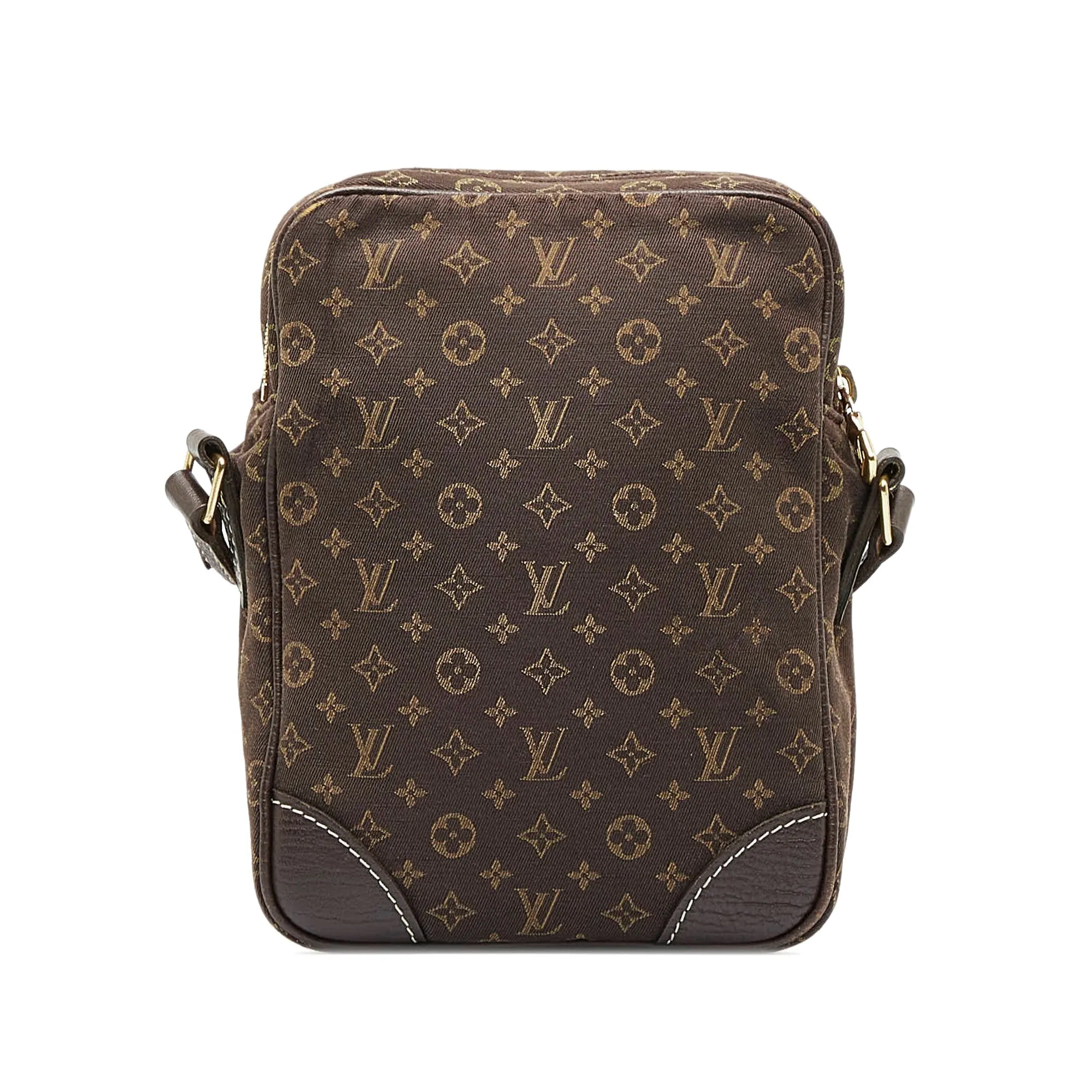 Brown Louis Vuitton Monogram Mini Lin Danube Crossbody Bag