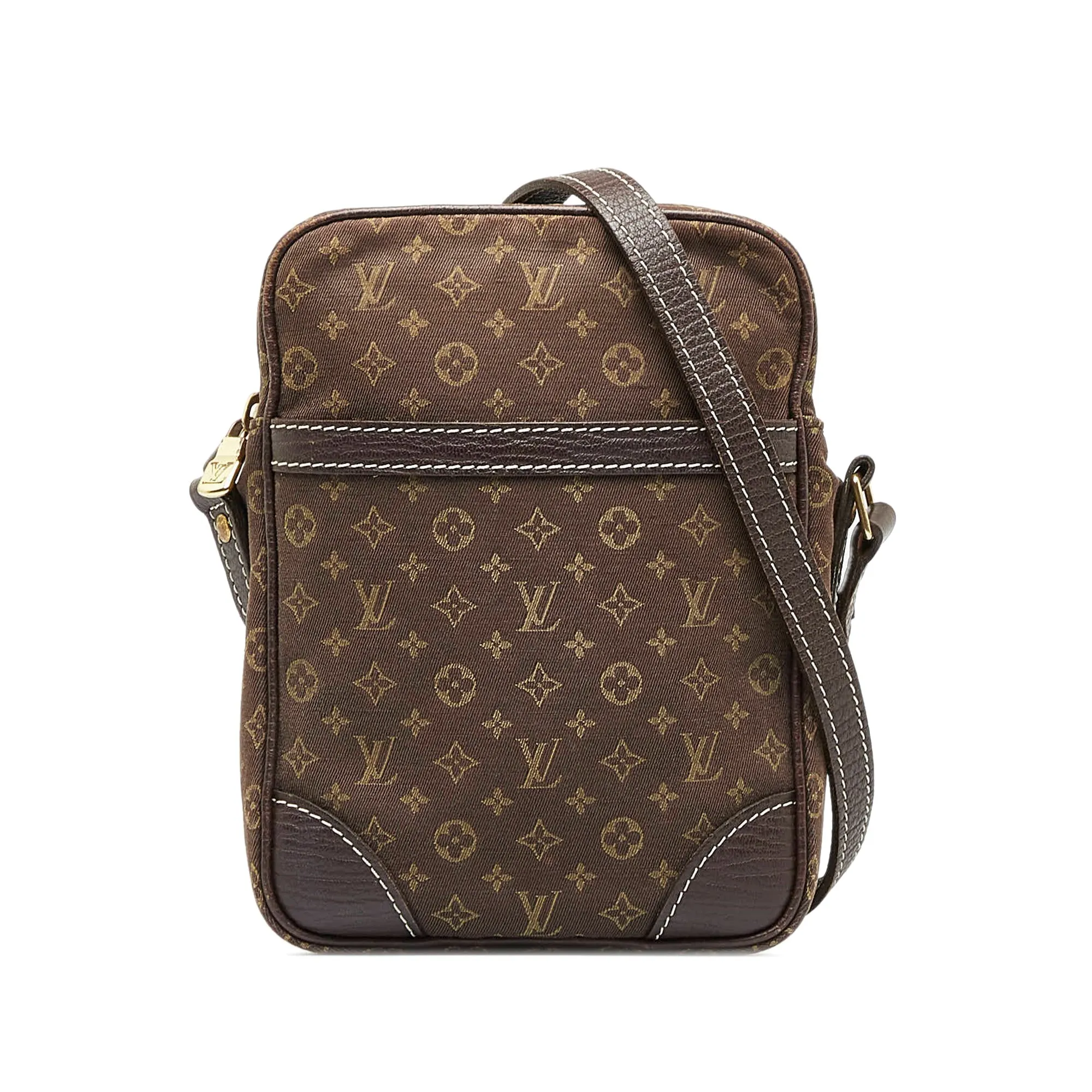 Brown Louis Vuitton Monogram Mini Lin Danube Crossbody Bag