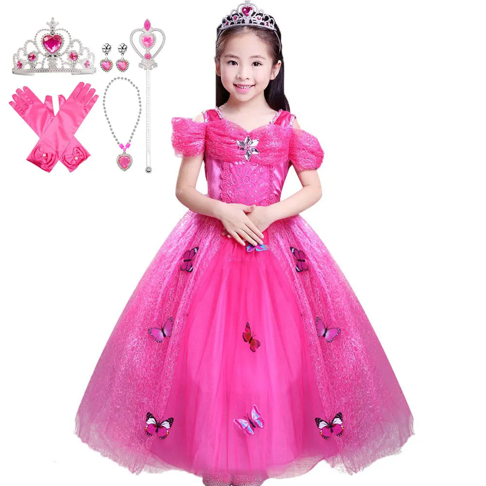 Butterfly Princess Dress with Accessories Set