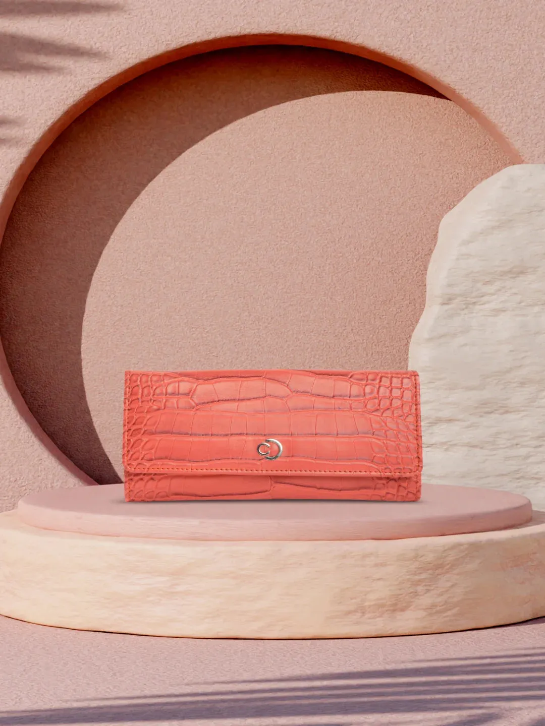 Caprese Luna Wallet Medium Flap Wallet Orange