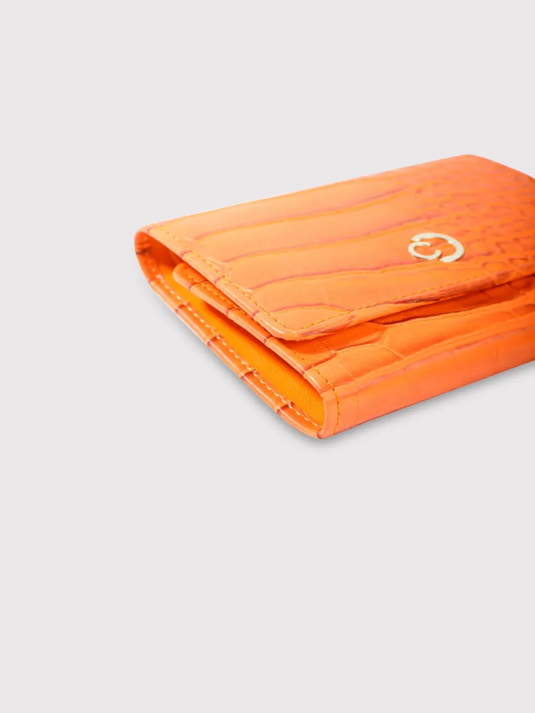 Caprese Luna Wallet Small Trifold Orange