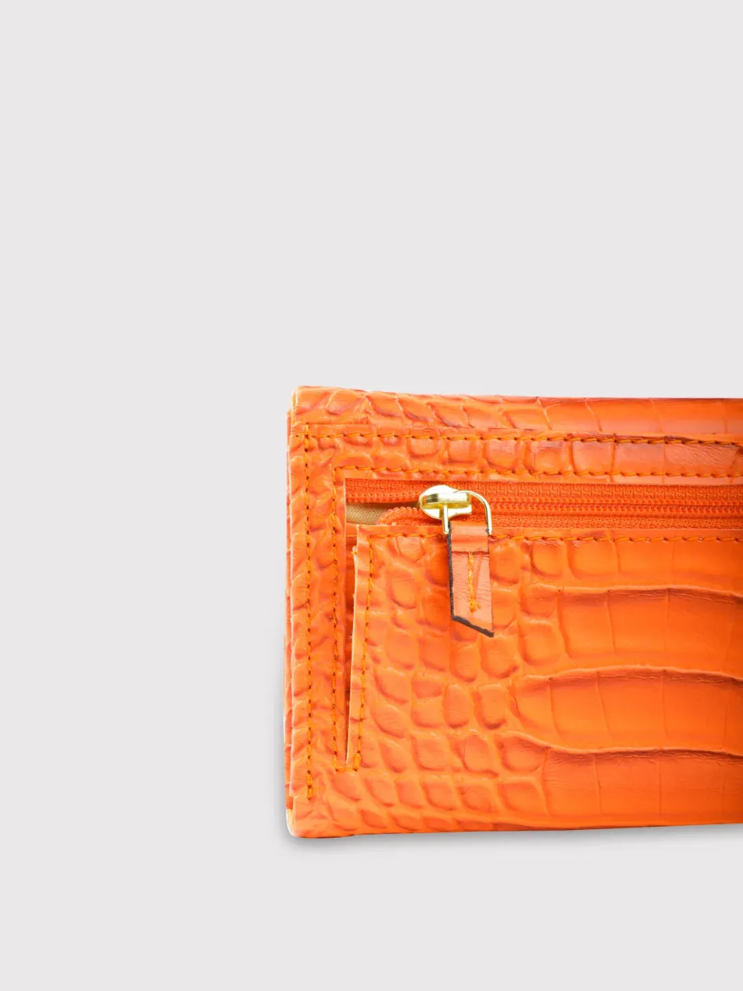 Caprese Luna Wallet Small Trifold Orange