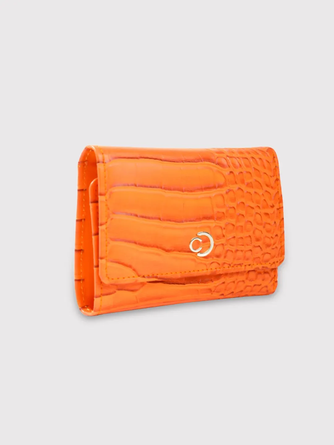 Caprese Luna Wallet Small Trifold Orange