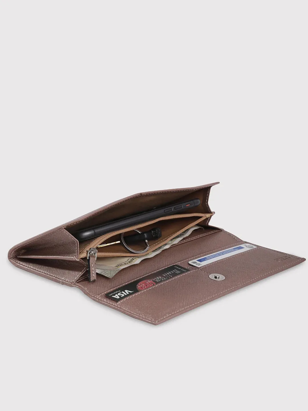 Caprese Mia Wallet Medium Flap Wallet Copper