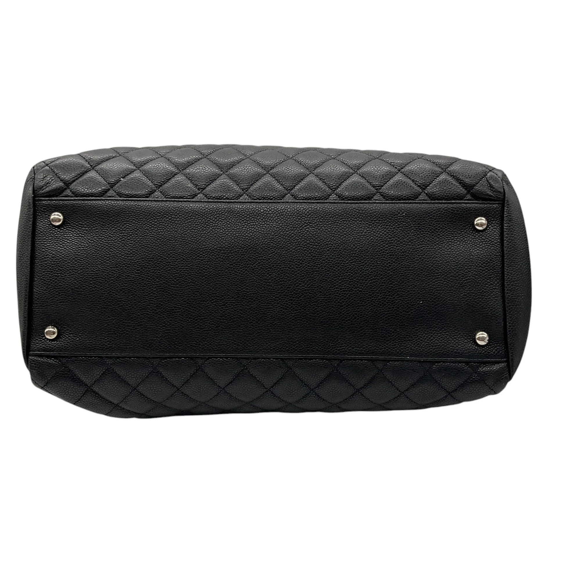 Chanel Black 2011 Quilted Caviar Leather Just Mademoiselle Handbag