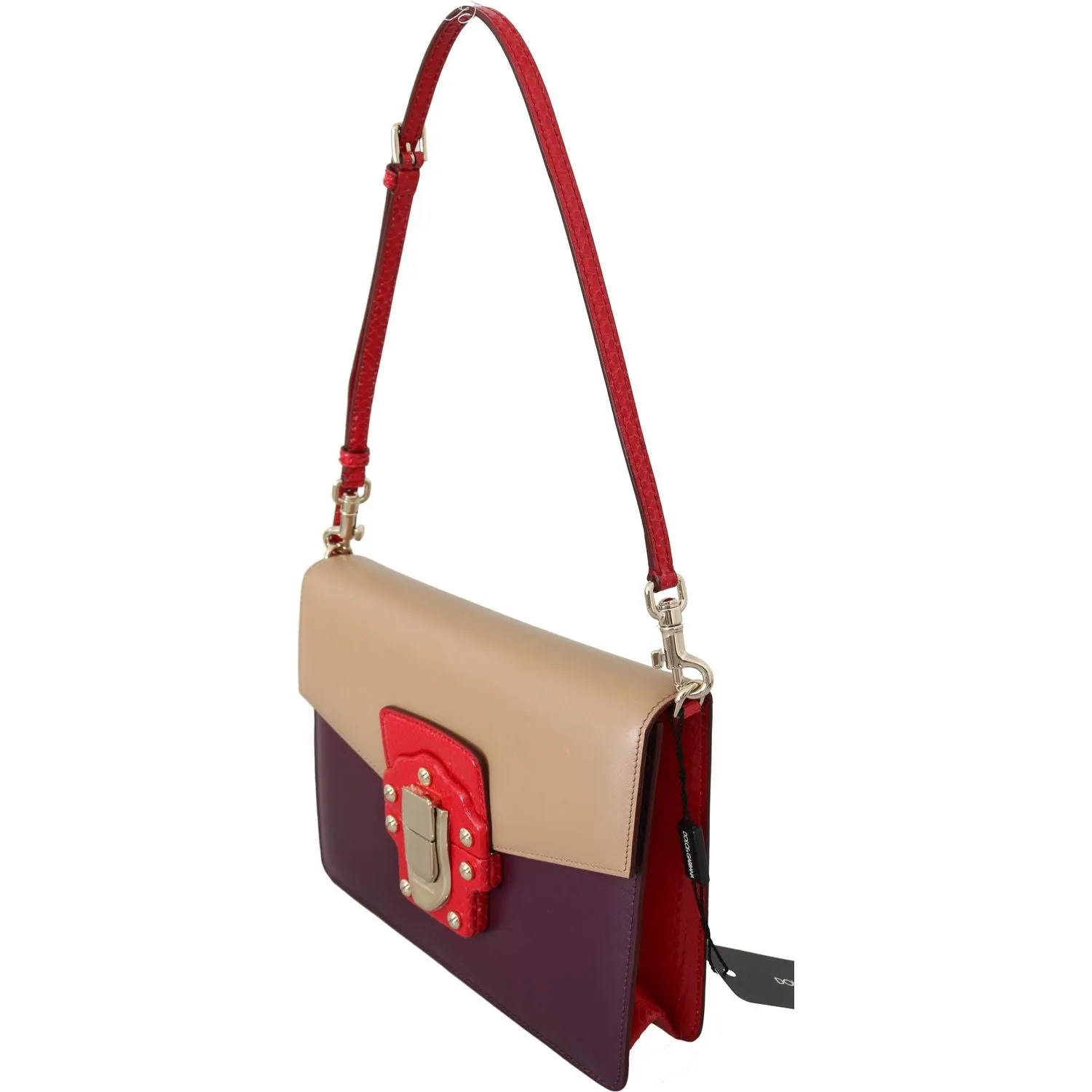 Dolce & Gabbana Exquisite LUCIA Leather Shoulder Bag