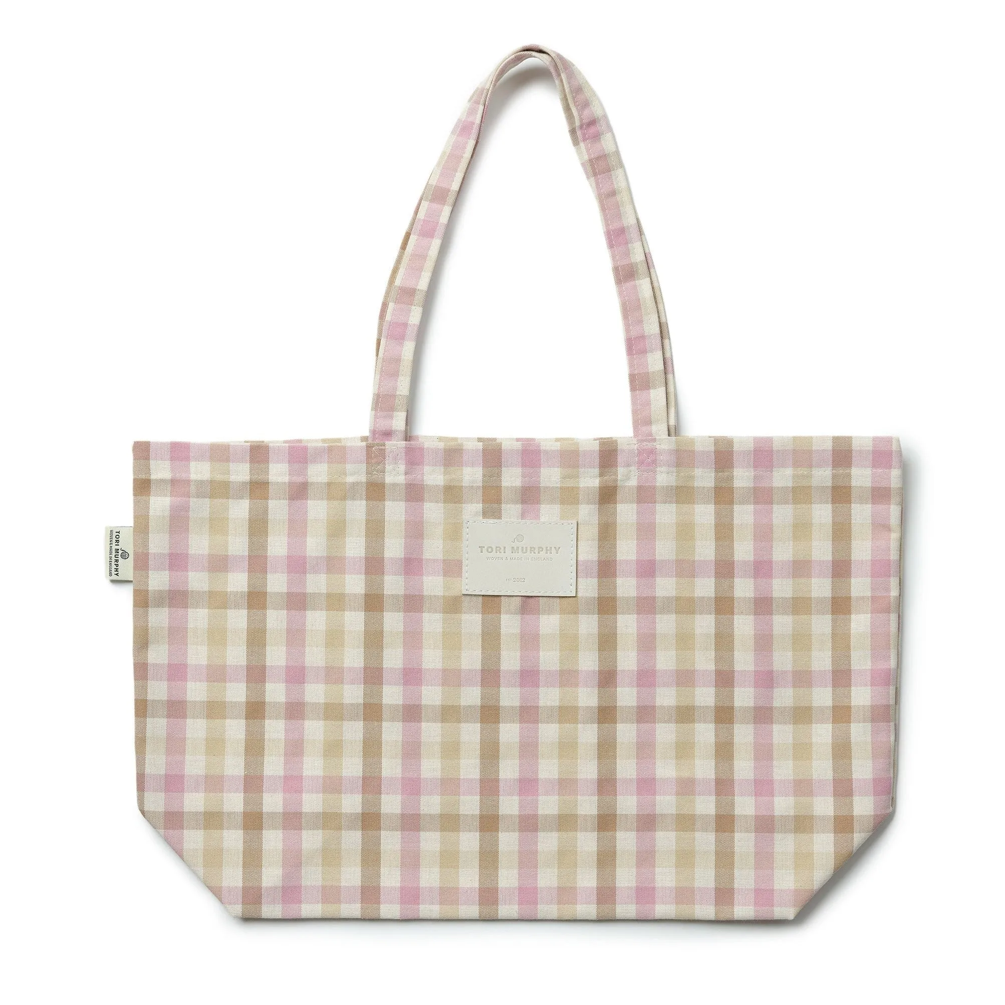 Dresser Check Dusky Pink Shopping Tote