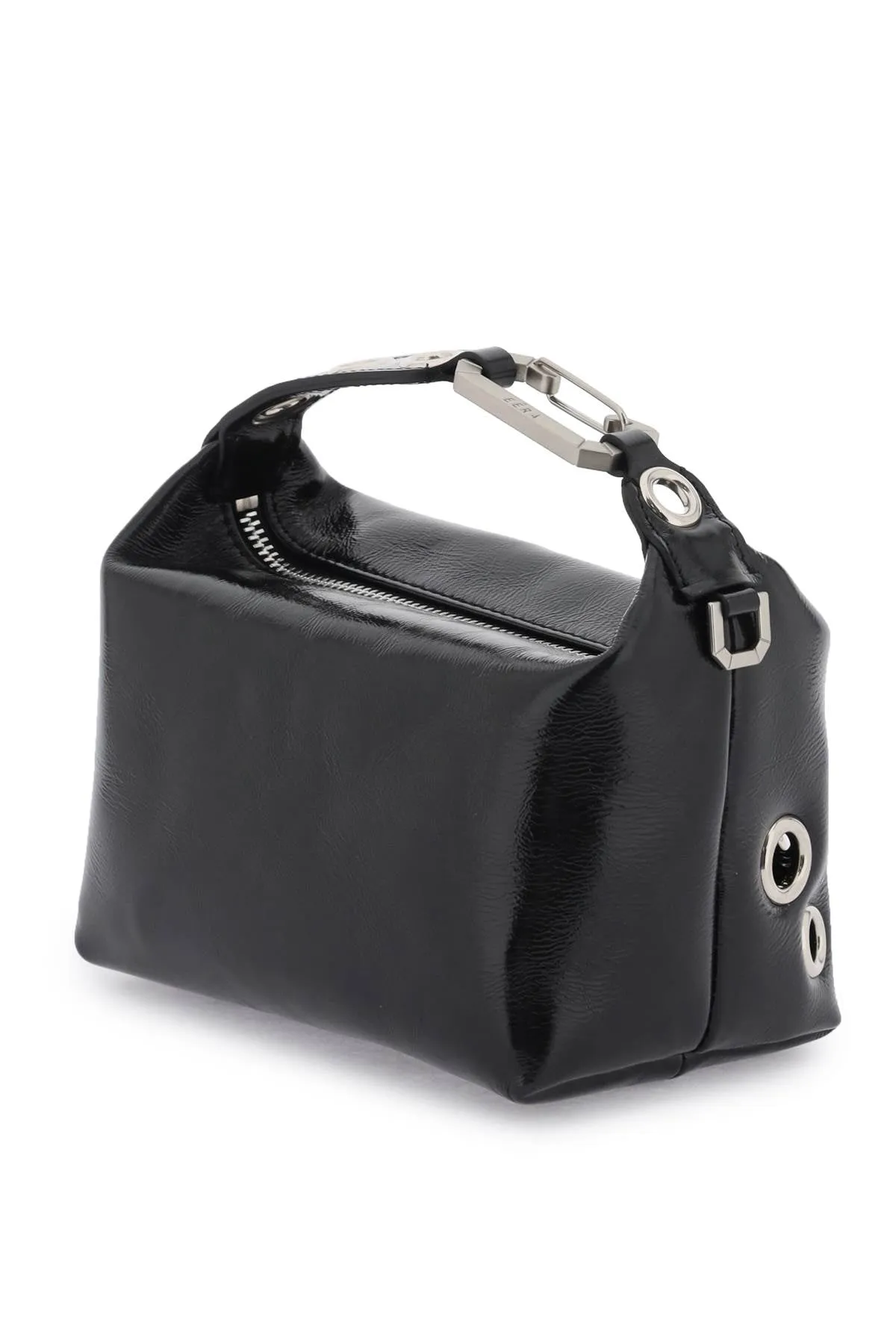 Eera leather 'moonbag' with metal eyelets