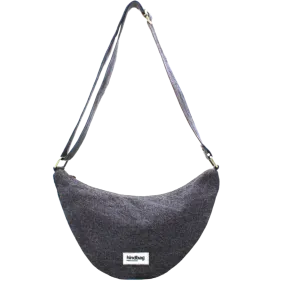 Hindbag Andrea Half Moon Bag - Denim Grey