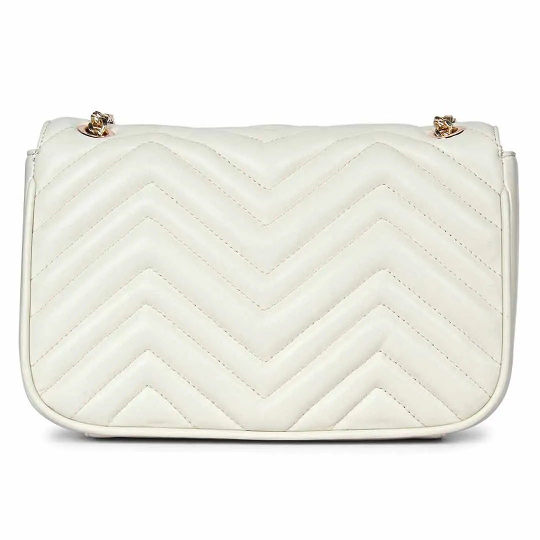 Laila Off White Hand Woven Leather Shoulder Bags