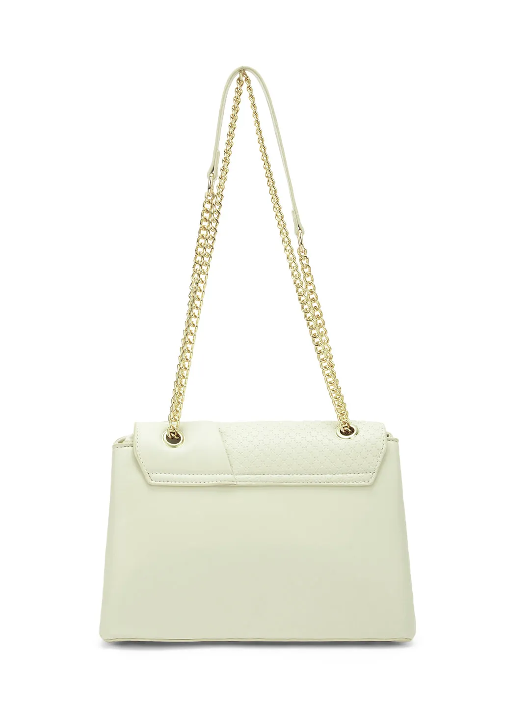 Lavie Signature Orlando Small Off White Womens Flap Satchel