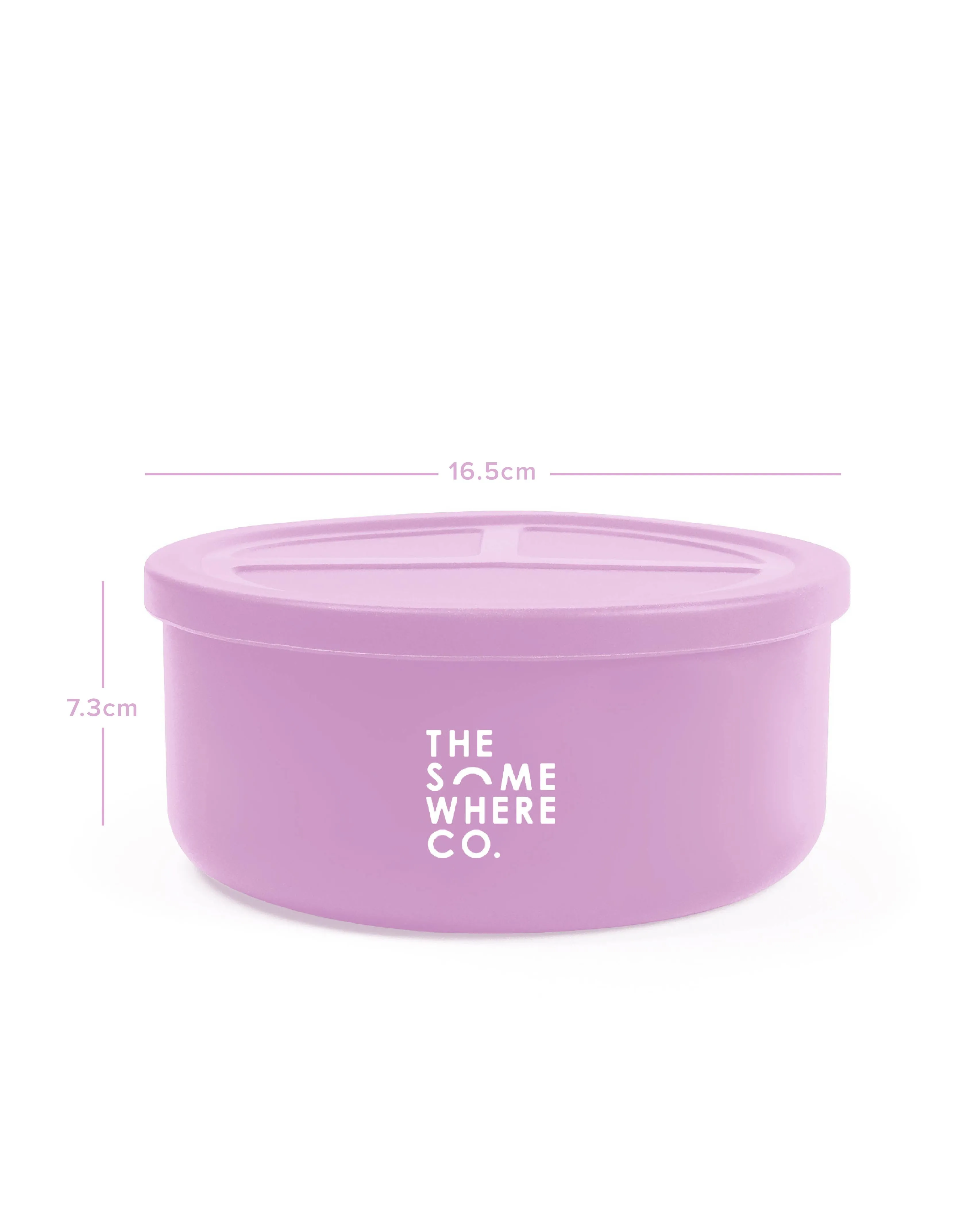 Lilac Round Silicone Bento Lunch Box