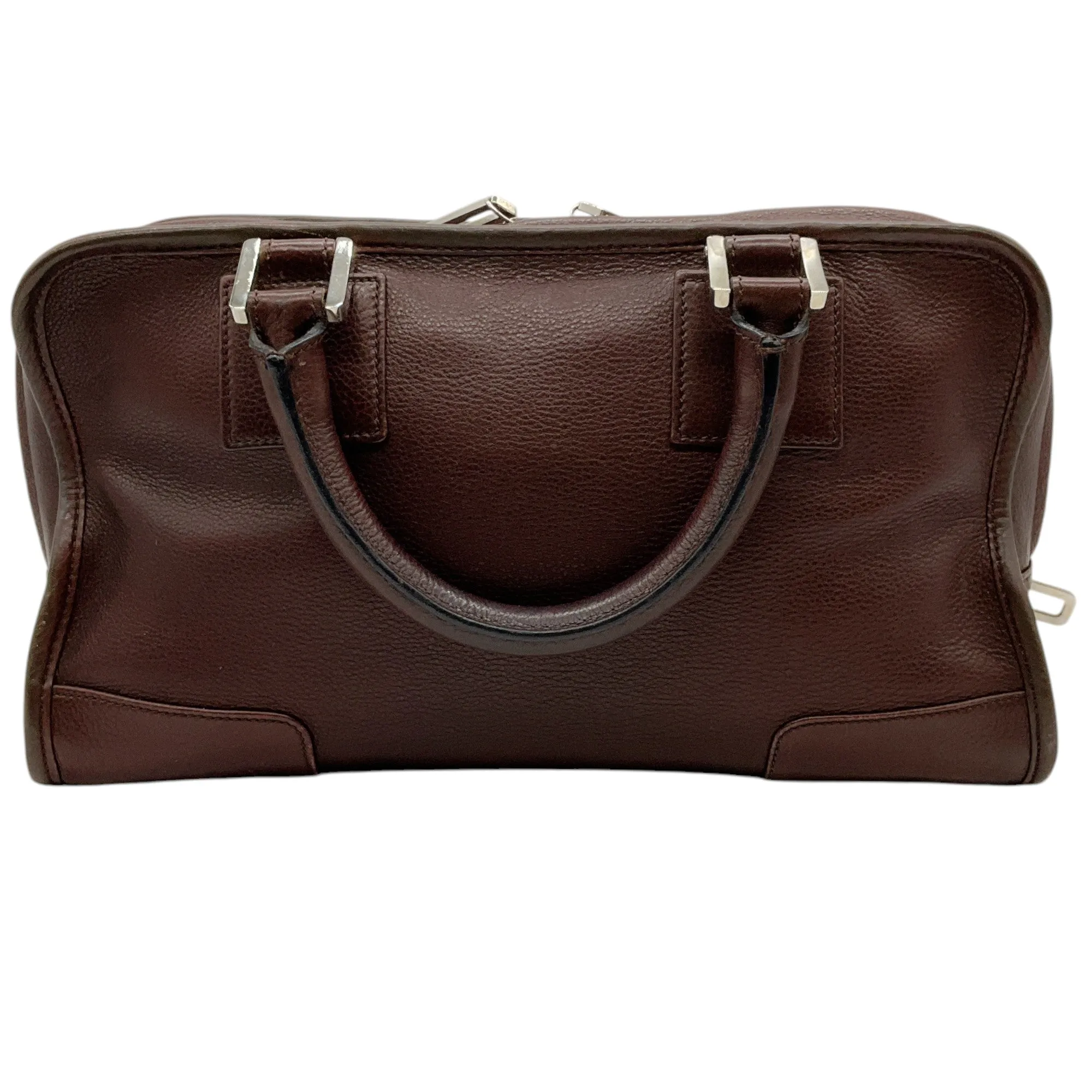 Loewe Brown Leather Anagram Amazona 28 Satchel