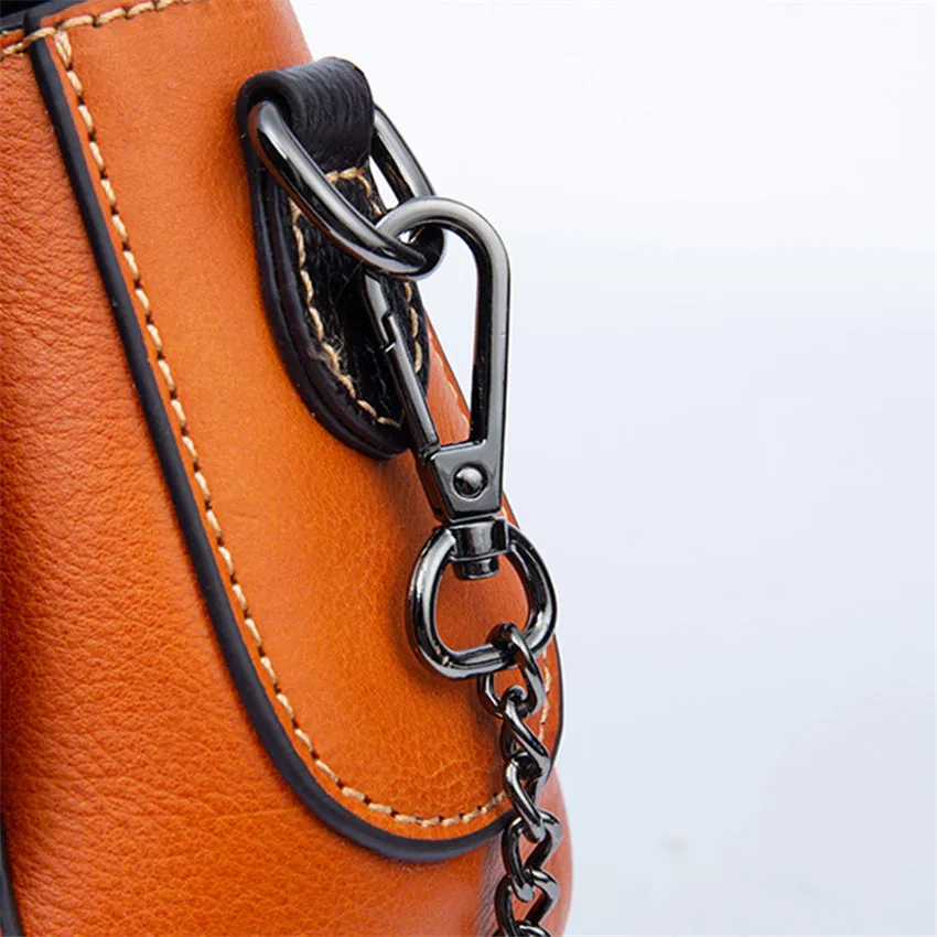 LuxeLeather Embossed Cross Body Shoulderbag