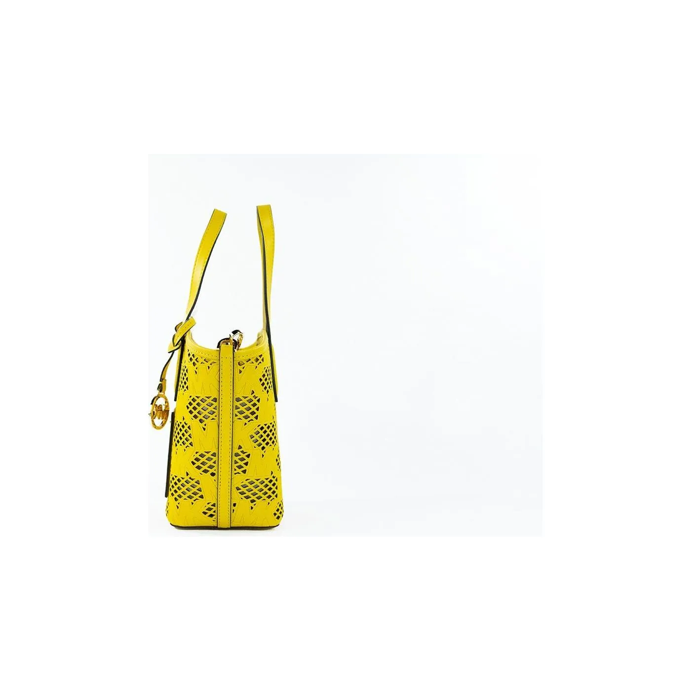 Michael Kors Kimber Small Daffodil Leather 2-in-1 Zip Tote Messenger Bag Purse