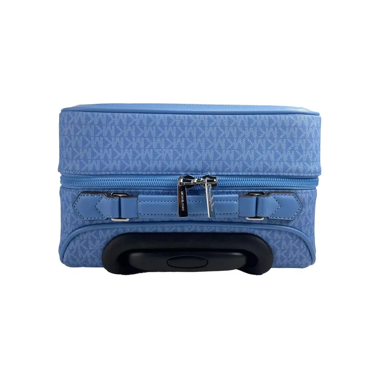 Michael Kors Travel Small Pacific Blue Signature Trolley Rolling Suitcase Carry On