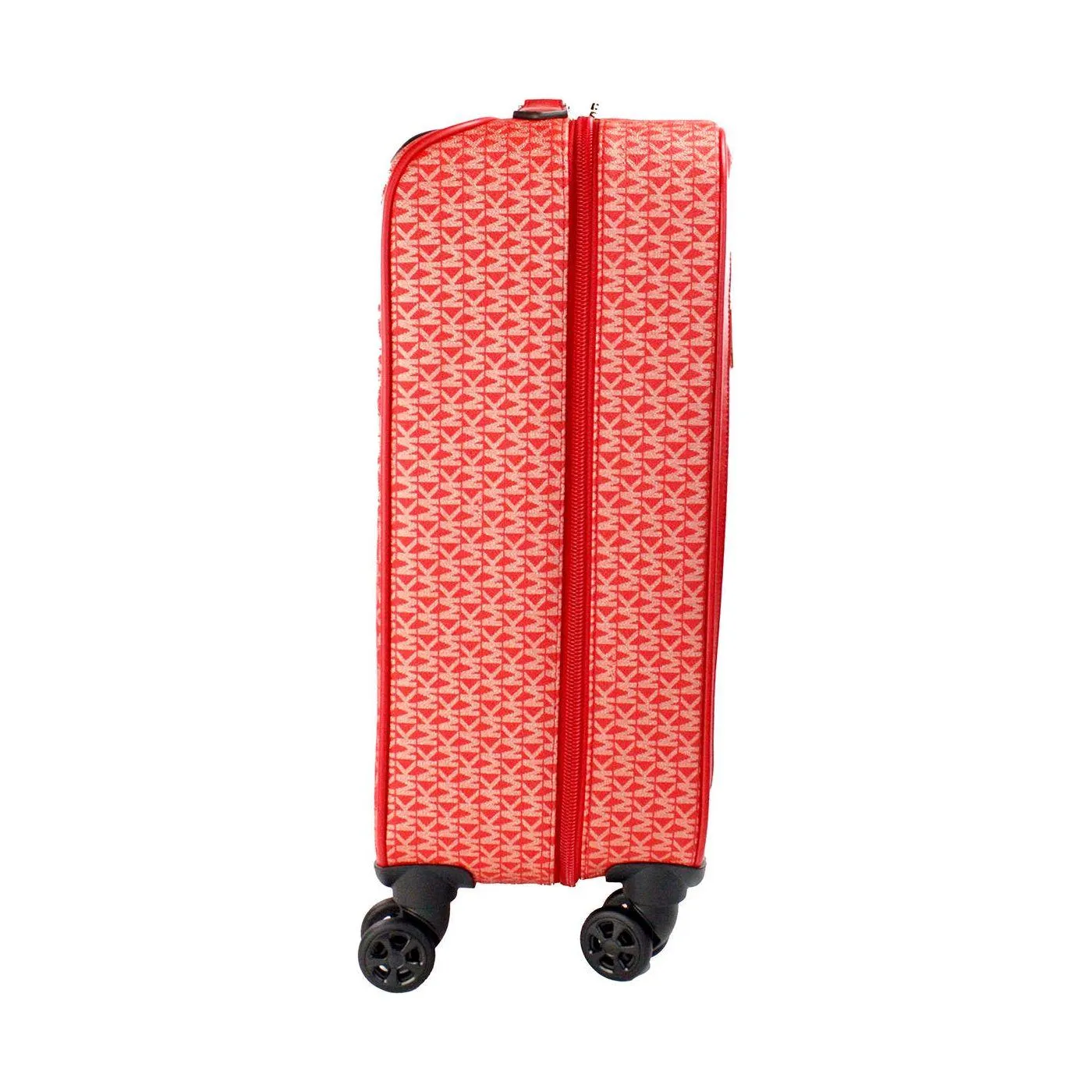 Michael Kors Travel Small Red Signature Trolley Rolling Suitcase Carry On Bag