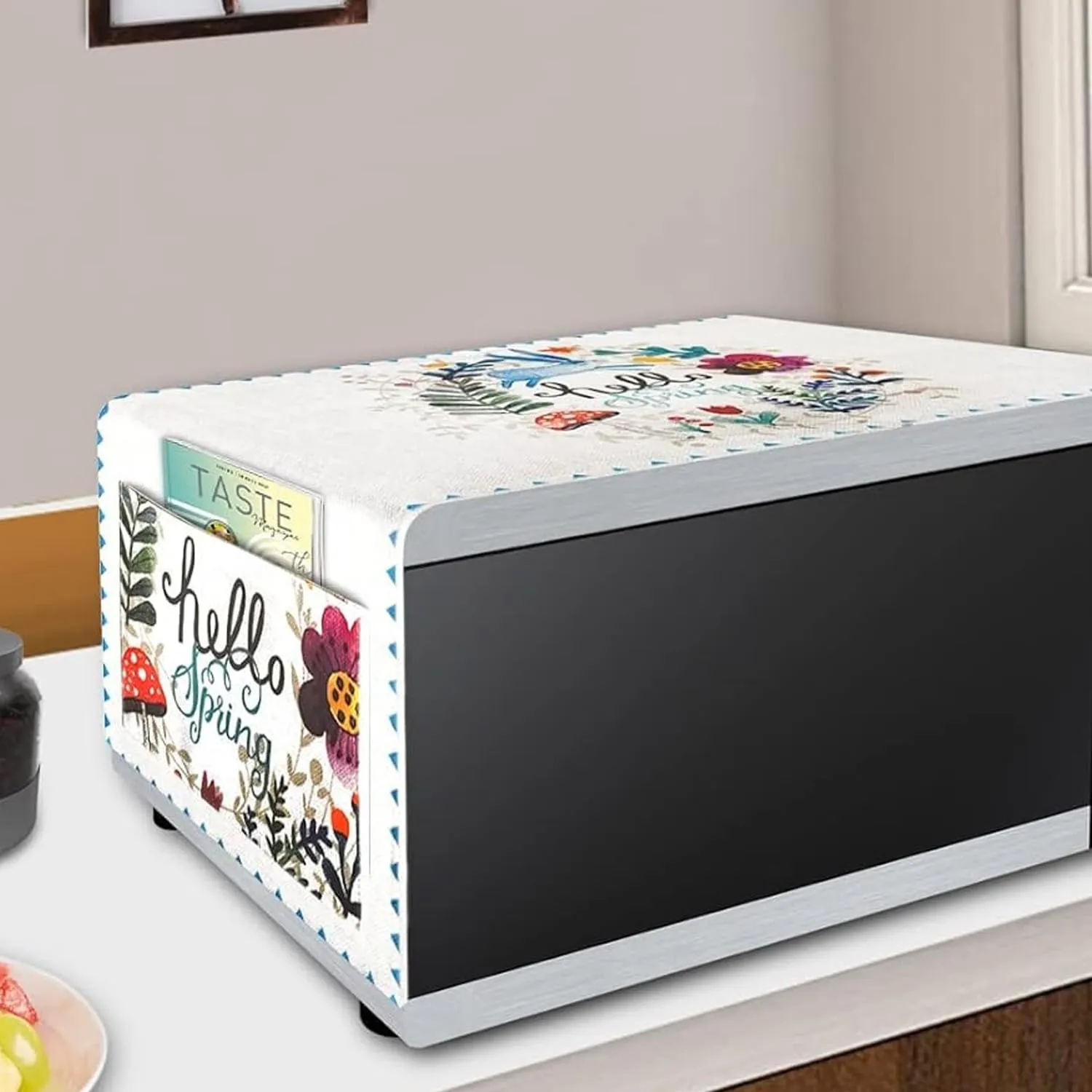 Microwave/Oven Top Cotton Cover (FABKUC) | Flower Rabbit