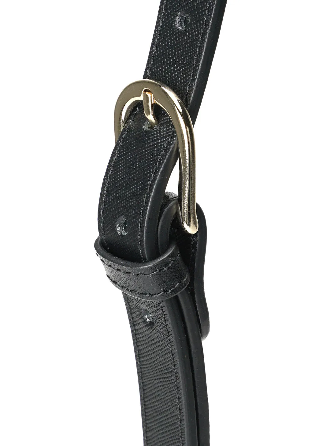 Sure, the optimized title for this e-commerce product would be Mini Geneva Watch on Leather Strap - Black LZZ.