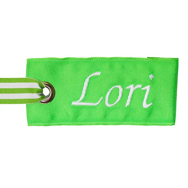 Neon Green Luggage Tag