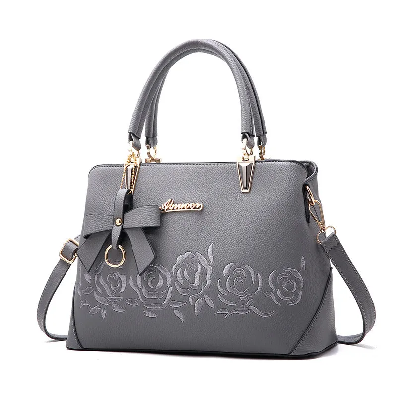 New Trendy Single Shoulder Bag - Faux Leather Handbag