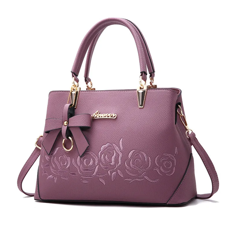 New Trendy Single Shoulder Bag - Faux Leather Handbag