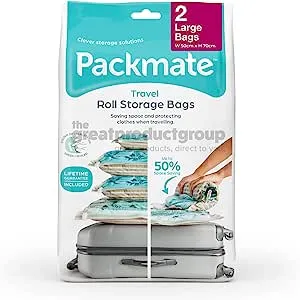 Packmate Travel Roll Storage Bags - 2x Large