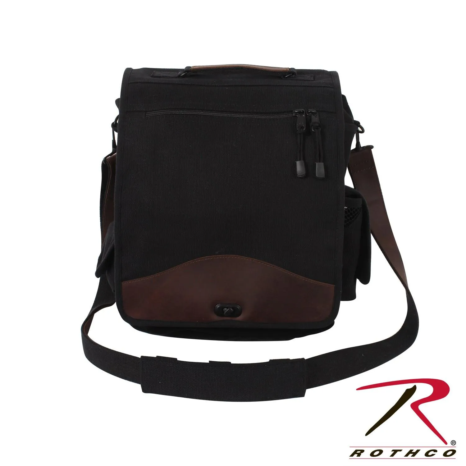 Rothco Vintage M-51 Messenger Bag with Leather Accents