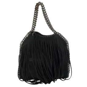 Stella McCartney Black Fringed Mini Falabella Handbag