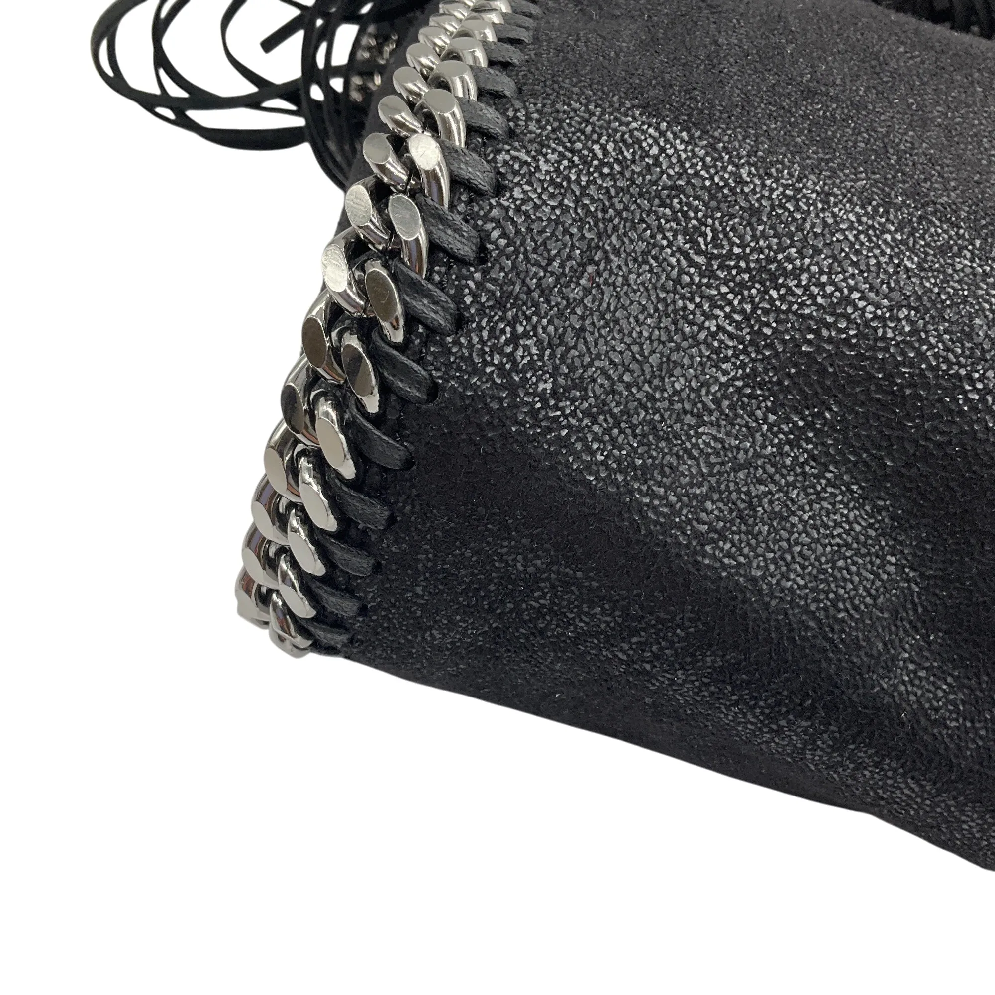 Stella McCartney Black Fringed Mini Falabella Handbag