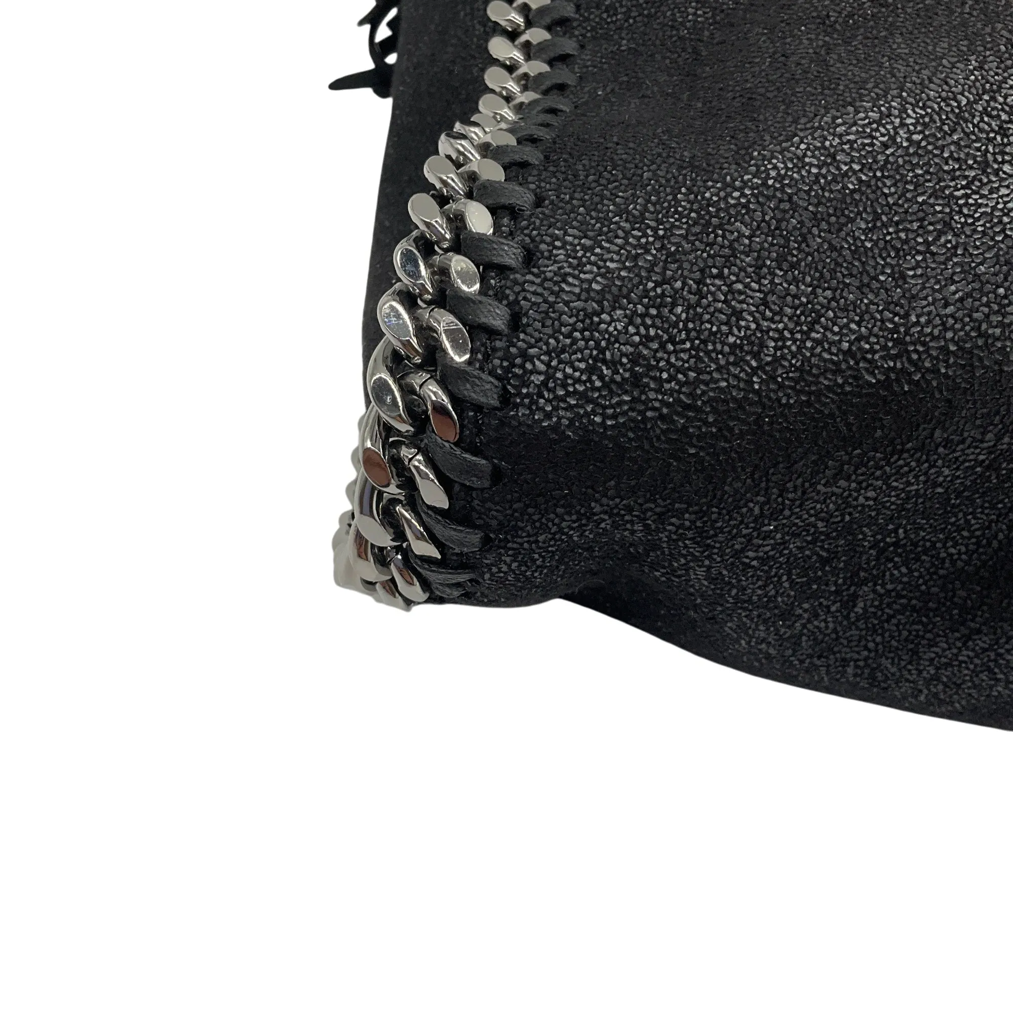 Stella McCartney Black Fringed Mini Falabella Handbag