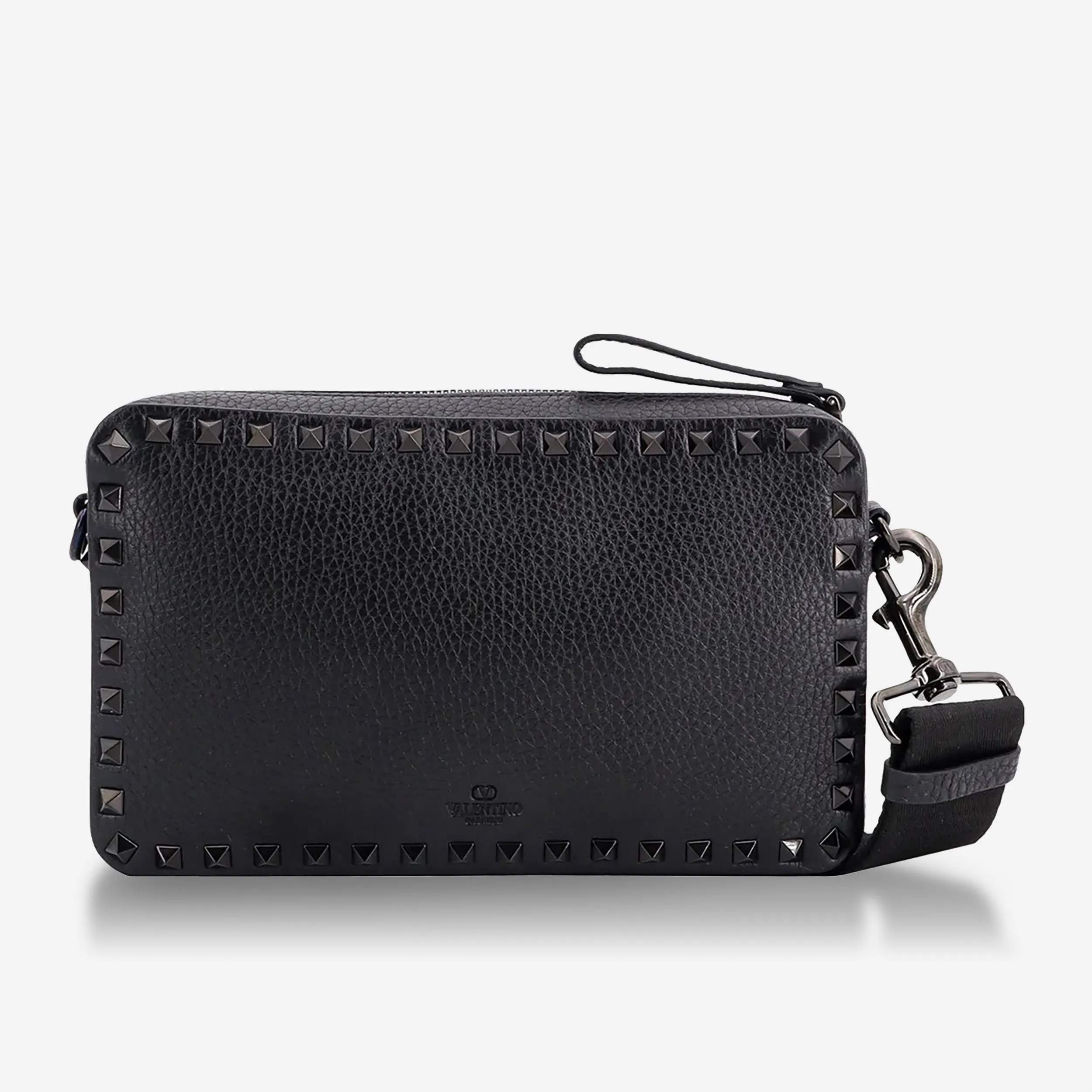 Valentino Garavani Rockstud Zip Up Messenger Bag