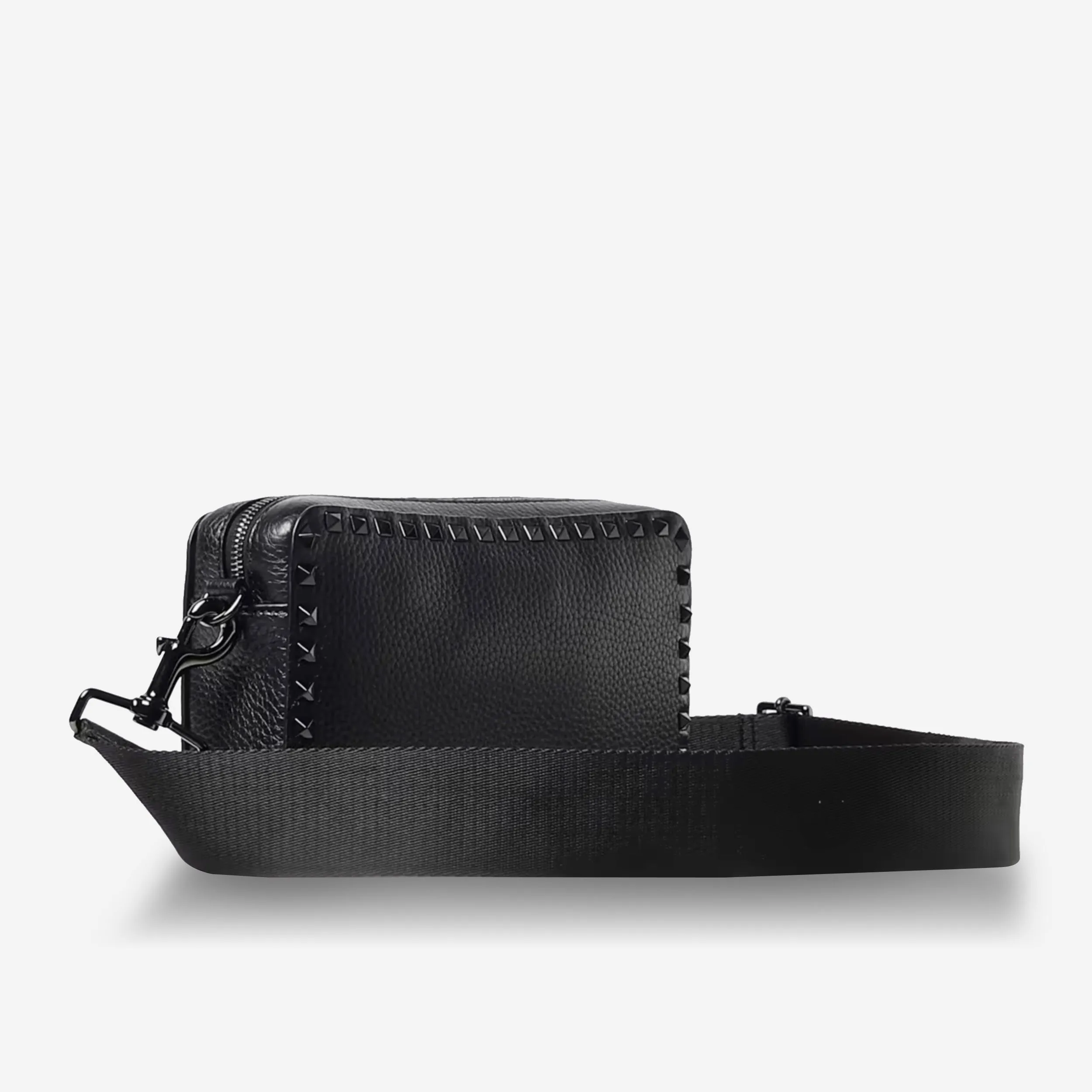 Valentino Garavani Rockstud Zip Up Messenger Bag