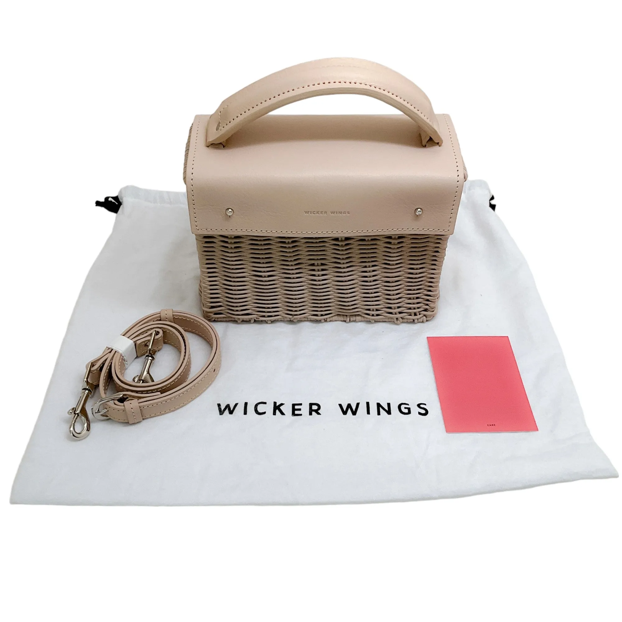 Wicker Wings Natural Camel Wicker Satchel