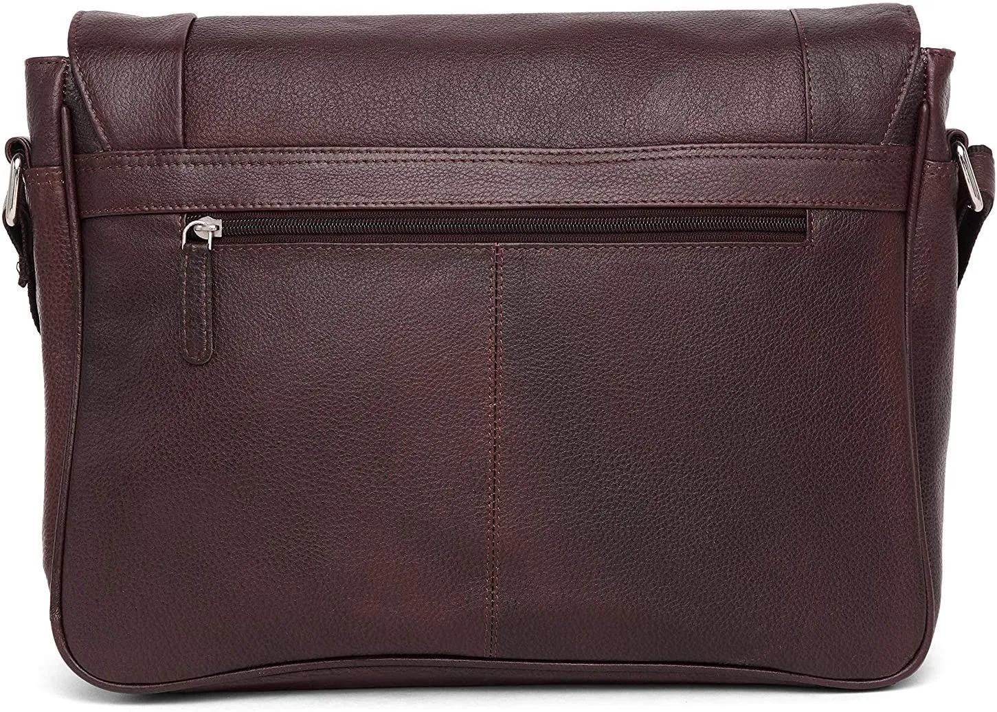 Wildhorn Genuine Leather Hand-Crafted Messenger Bags, Brown, 35 cm - WHMB523