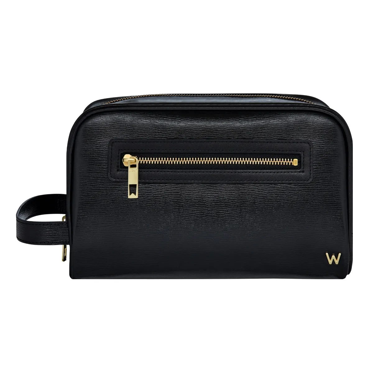 WOF W Collection Leather Black Washbag